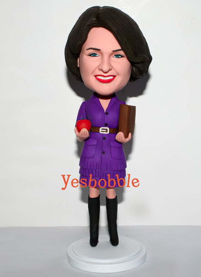 Teacher Graduation Gift – Custom Teacher Bobblehead from Photo, Personalized Educator Figurine Keepsake main image 0